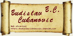 Budislav Čukanović vizit kartica
